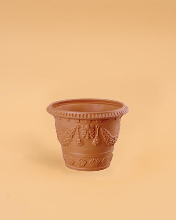 Vaso Barro c/ relevo Toscano 28