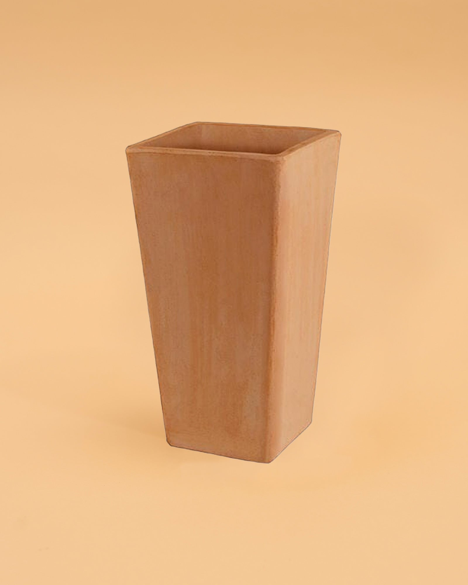 Vaso Barro Quadrado Alto 51